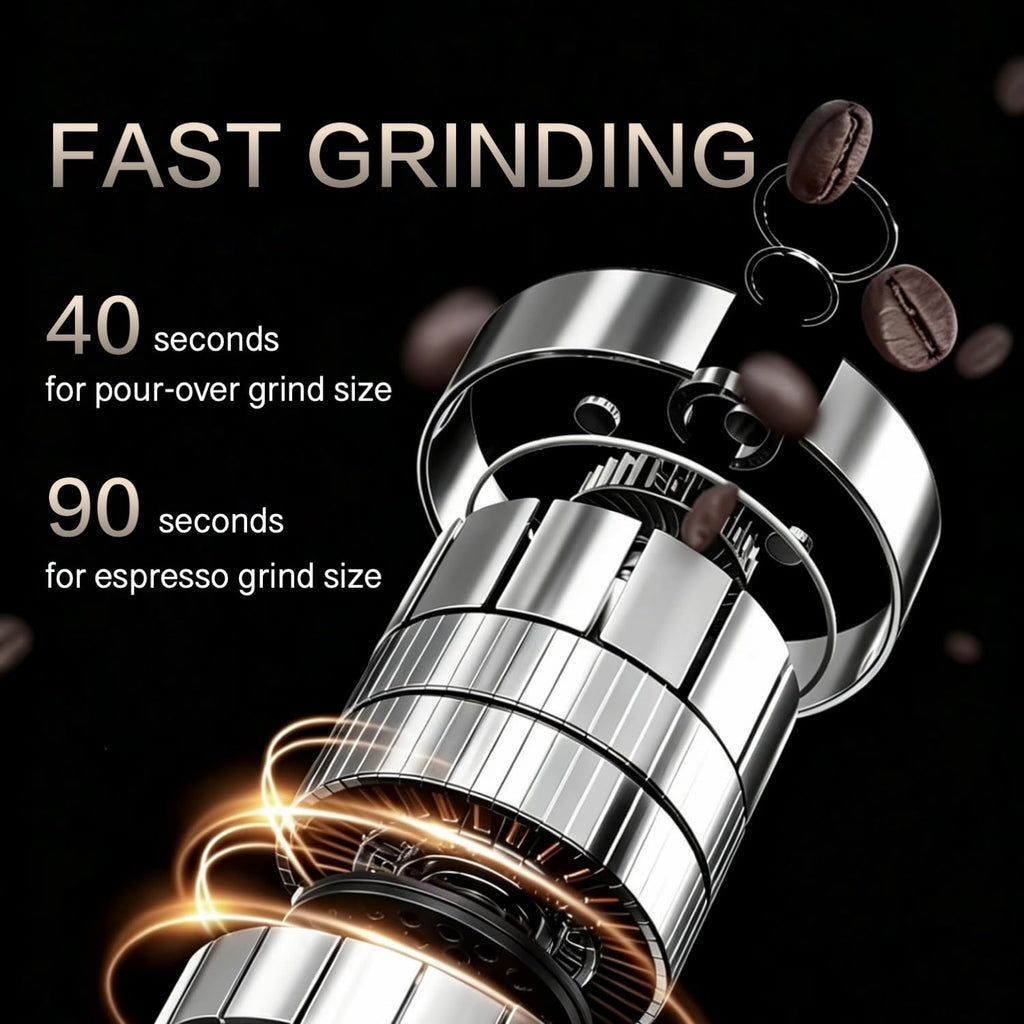 Portable Electric Burr Coffee Grinder, 30 Settings A21677