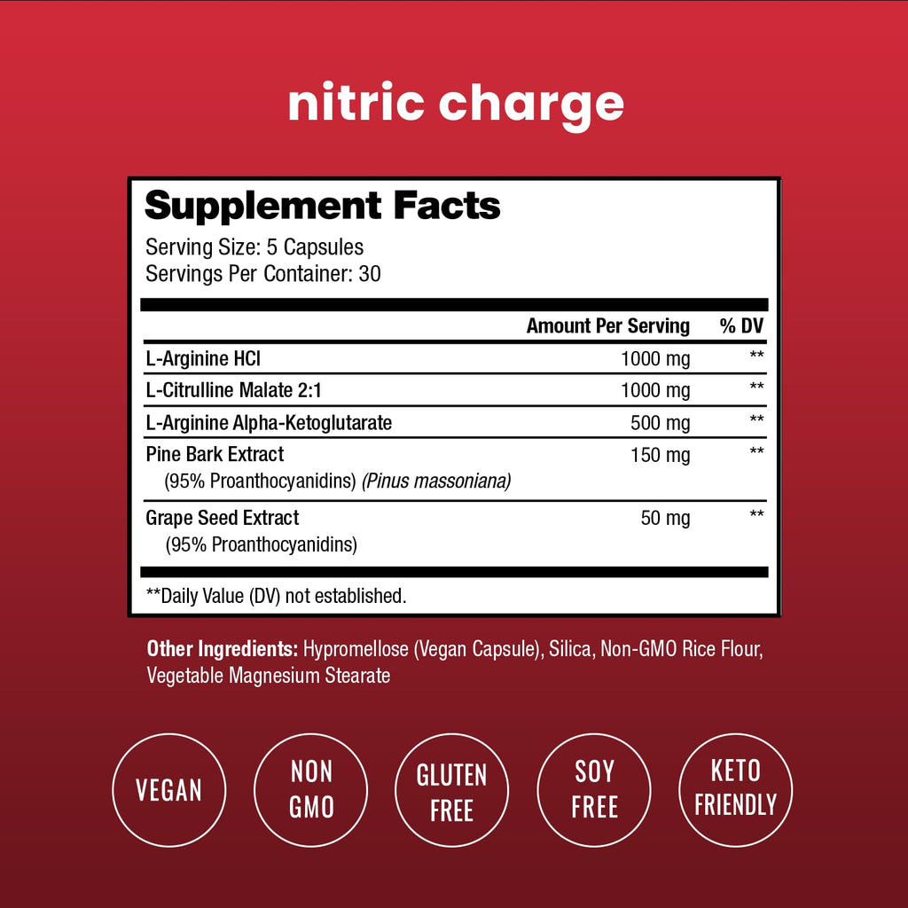 L-Arginine L Citrulline Malate Nitric Oxide Supplement R43193