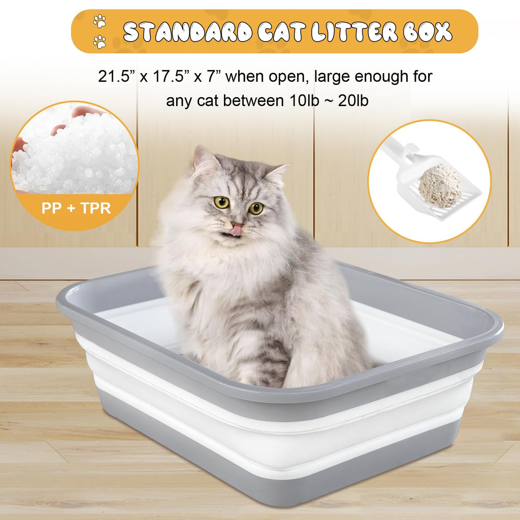 Collapsible Open Cat Litter Box V4723