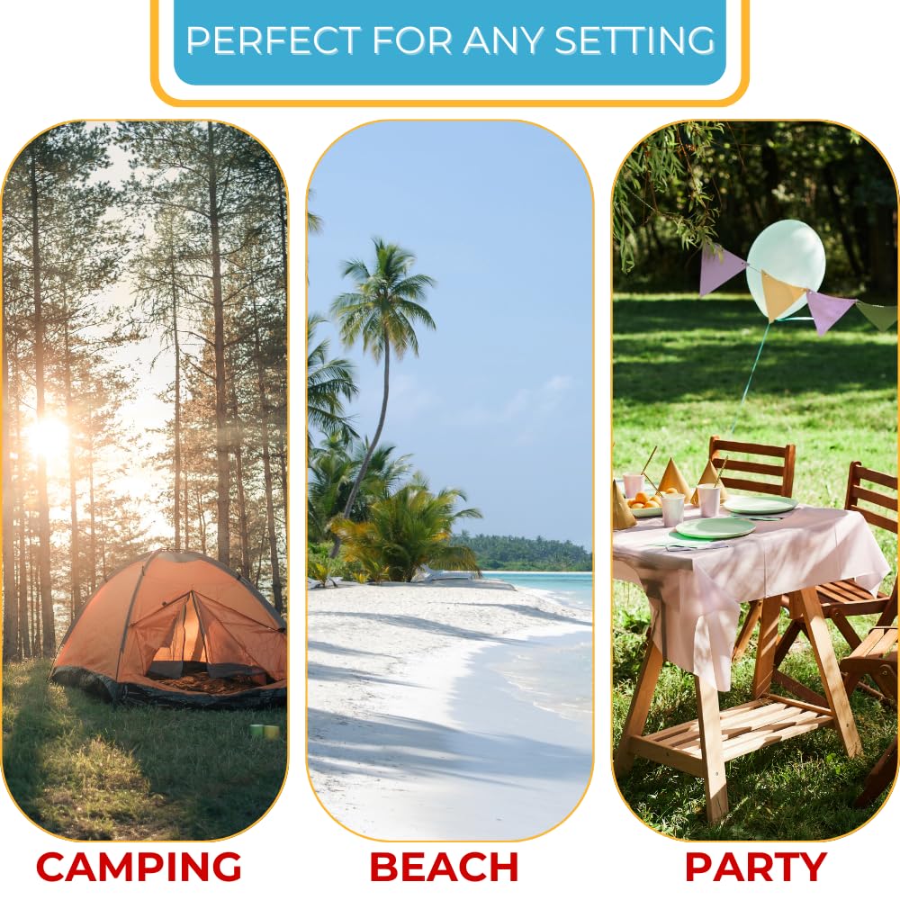 6 Ft White Portable Folding Plastic Dining Table G9470