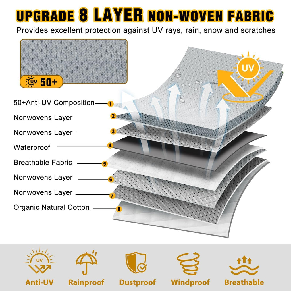 14-16ft 8 Layers Heavy Duty RV Cover M6951