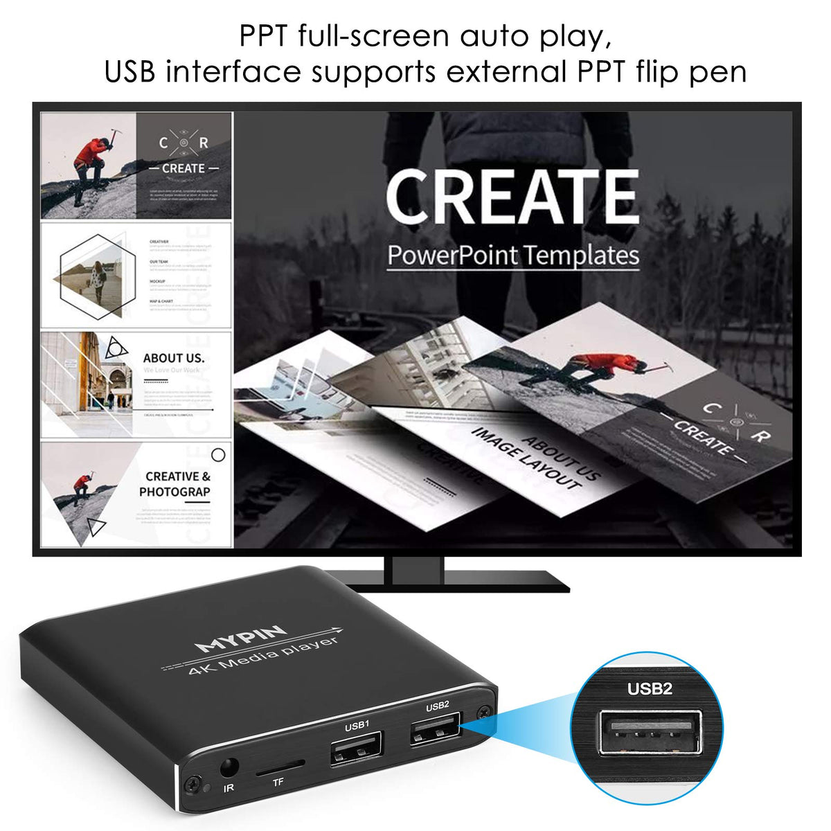 4K Media Player with Remote Control G54196