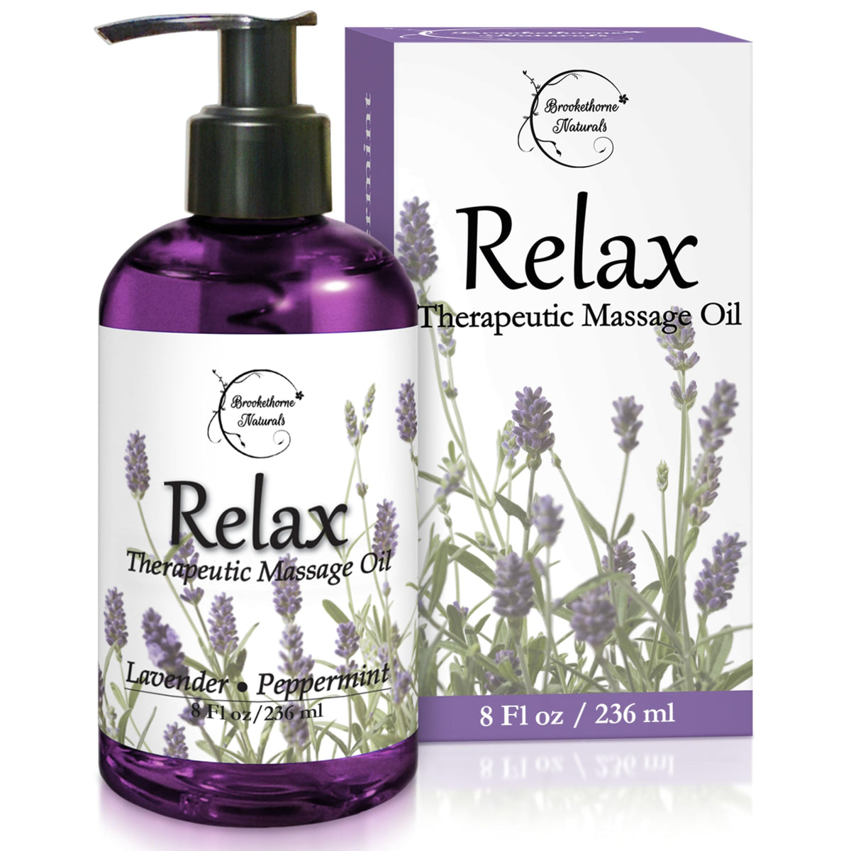Lavender Peppermint Marjoram Body Massage Oil 8oz M779321