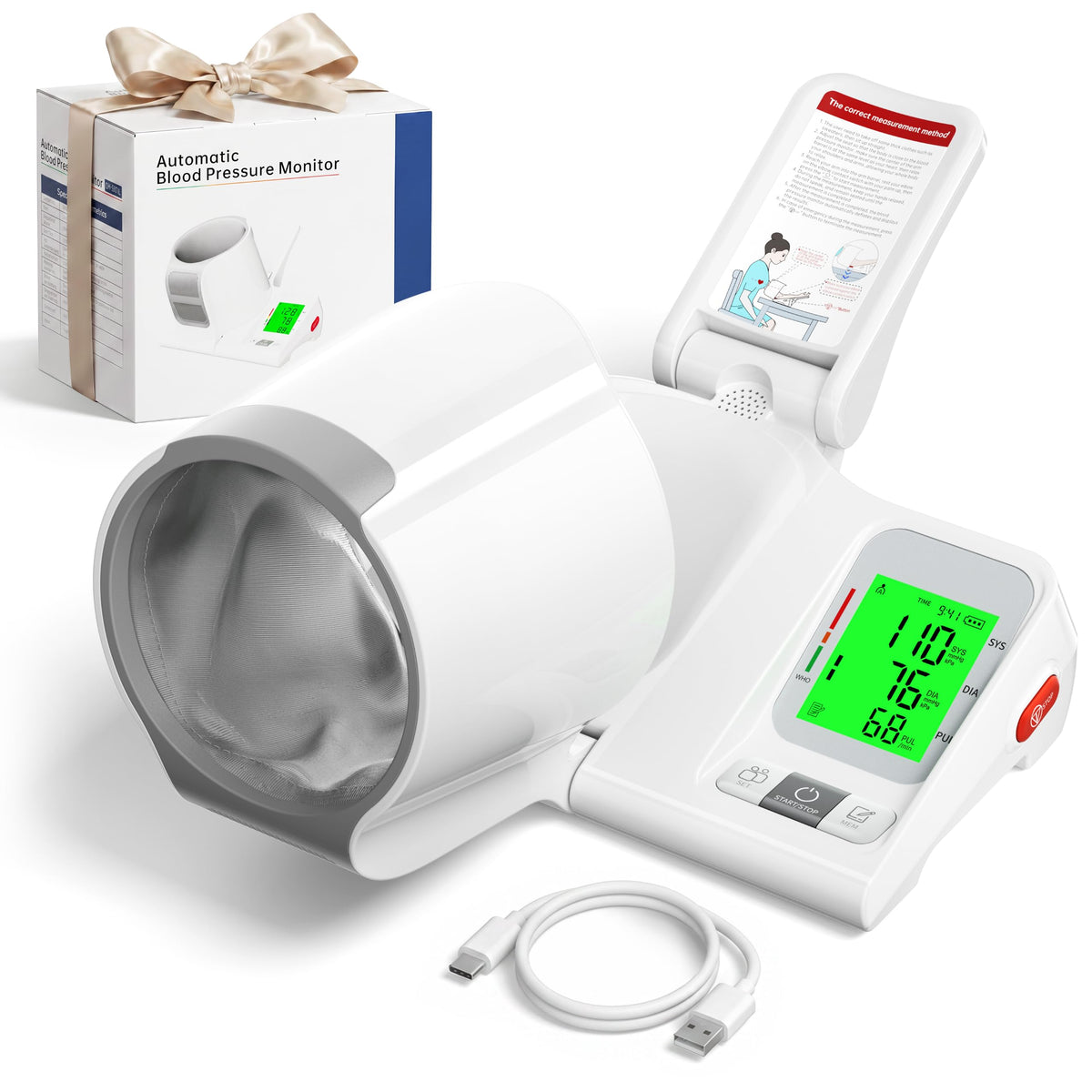 Automatic Upper Arm Blood Pressure Monitor with Barrel Cuff E45114