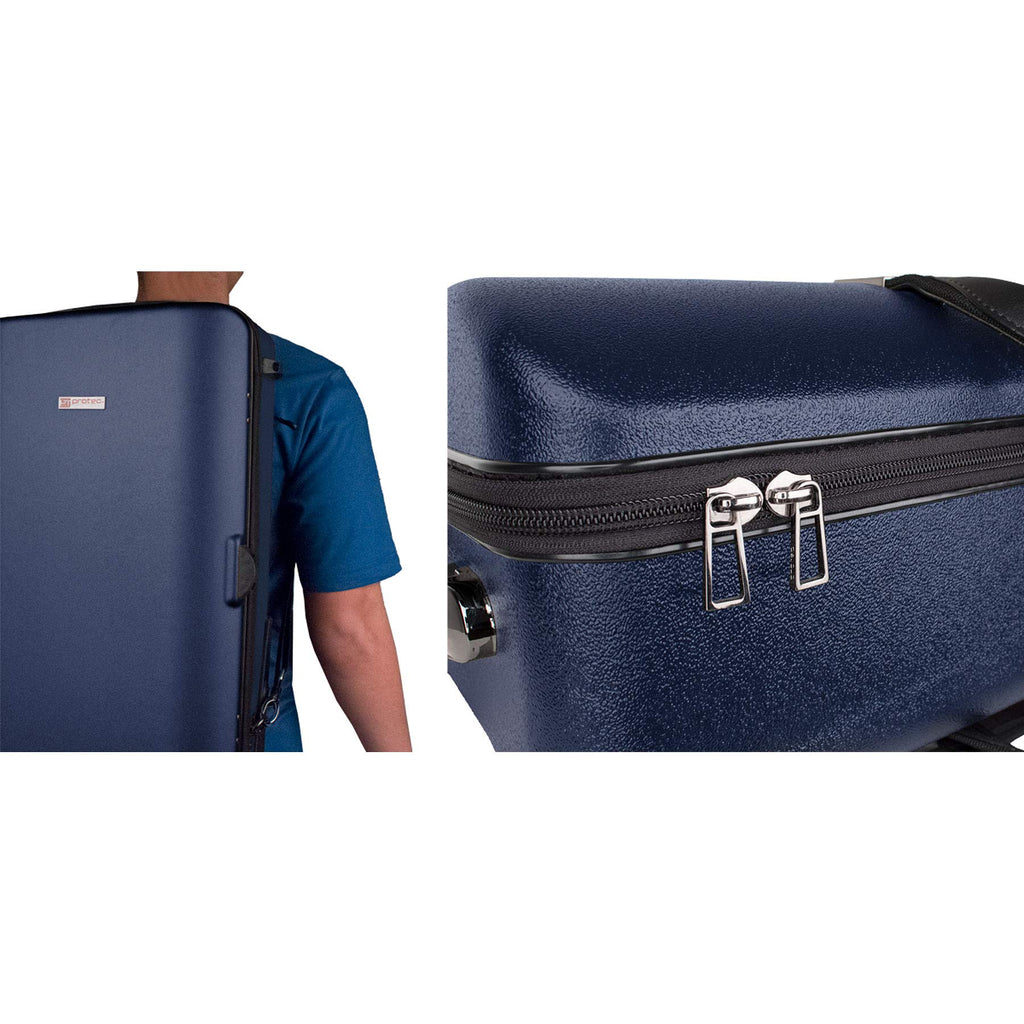 Blue Triple Trumpet Case with Wheels Q69536