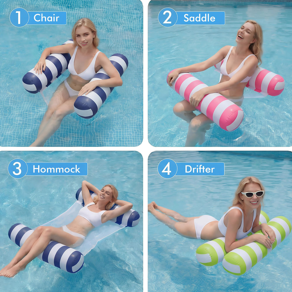 4 Pack Inflatable Pool Floats S14976