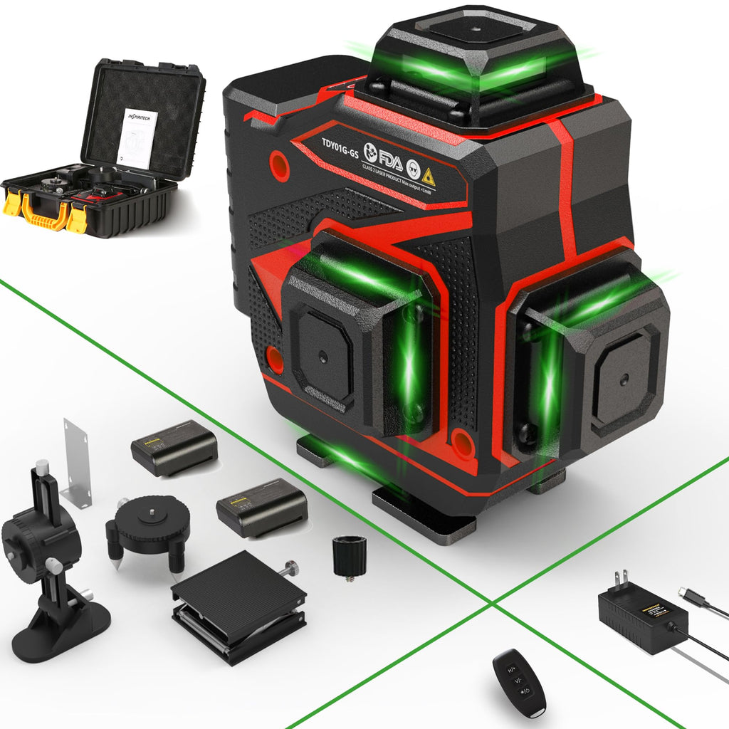 360 Self Leveling Green Beam Cross Line Laser Level W74370