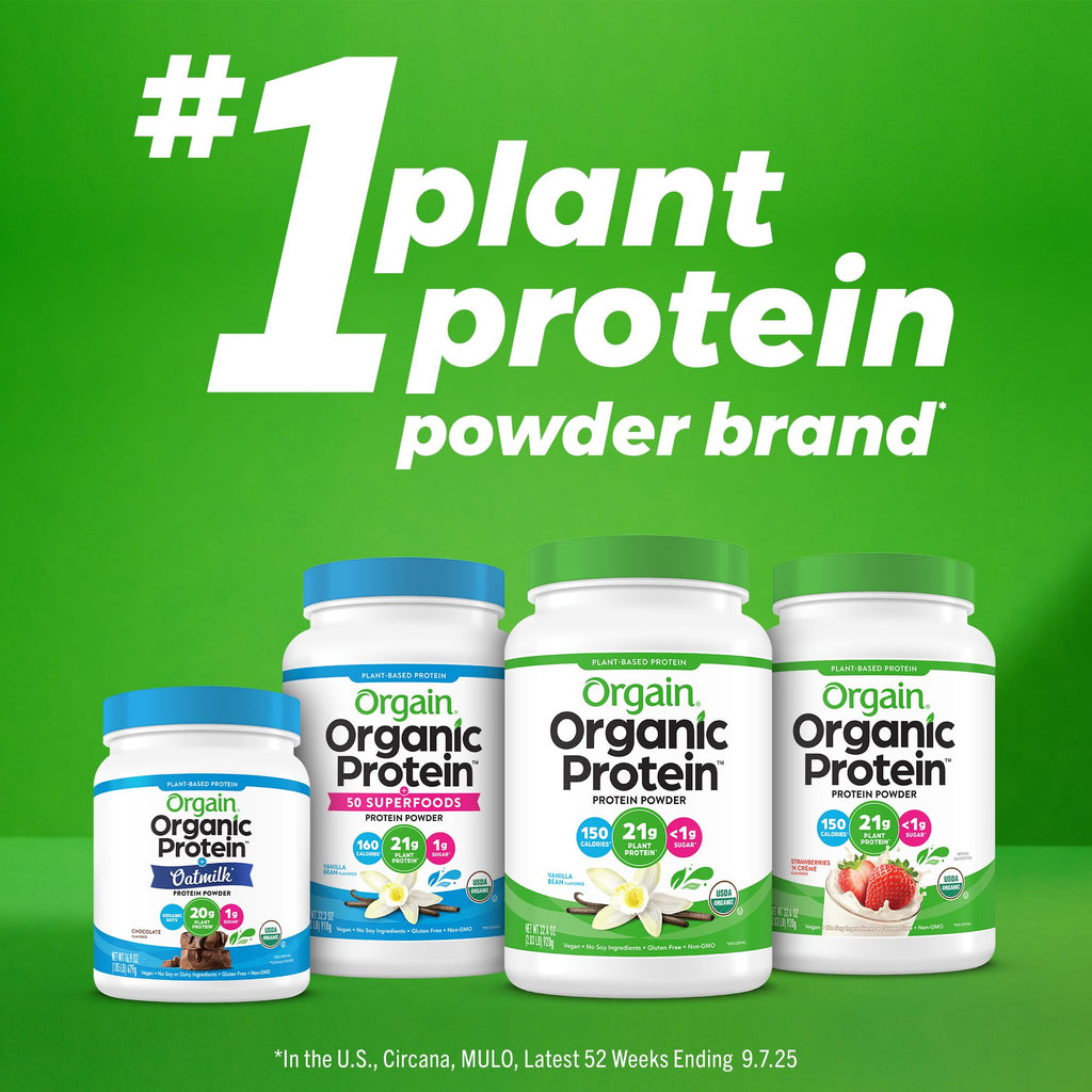 Organic Vegan 30g High Protein Powder Vanilla 2.01 lb I2277