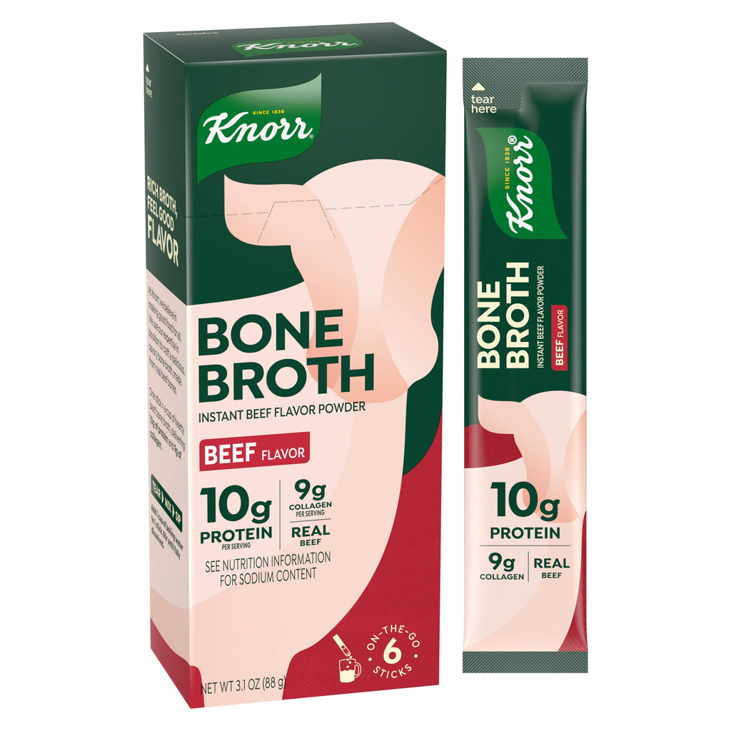 Beef Bone Broth Instant Powder Mix Packets, 6 Count I477645
