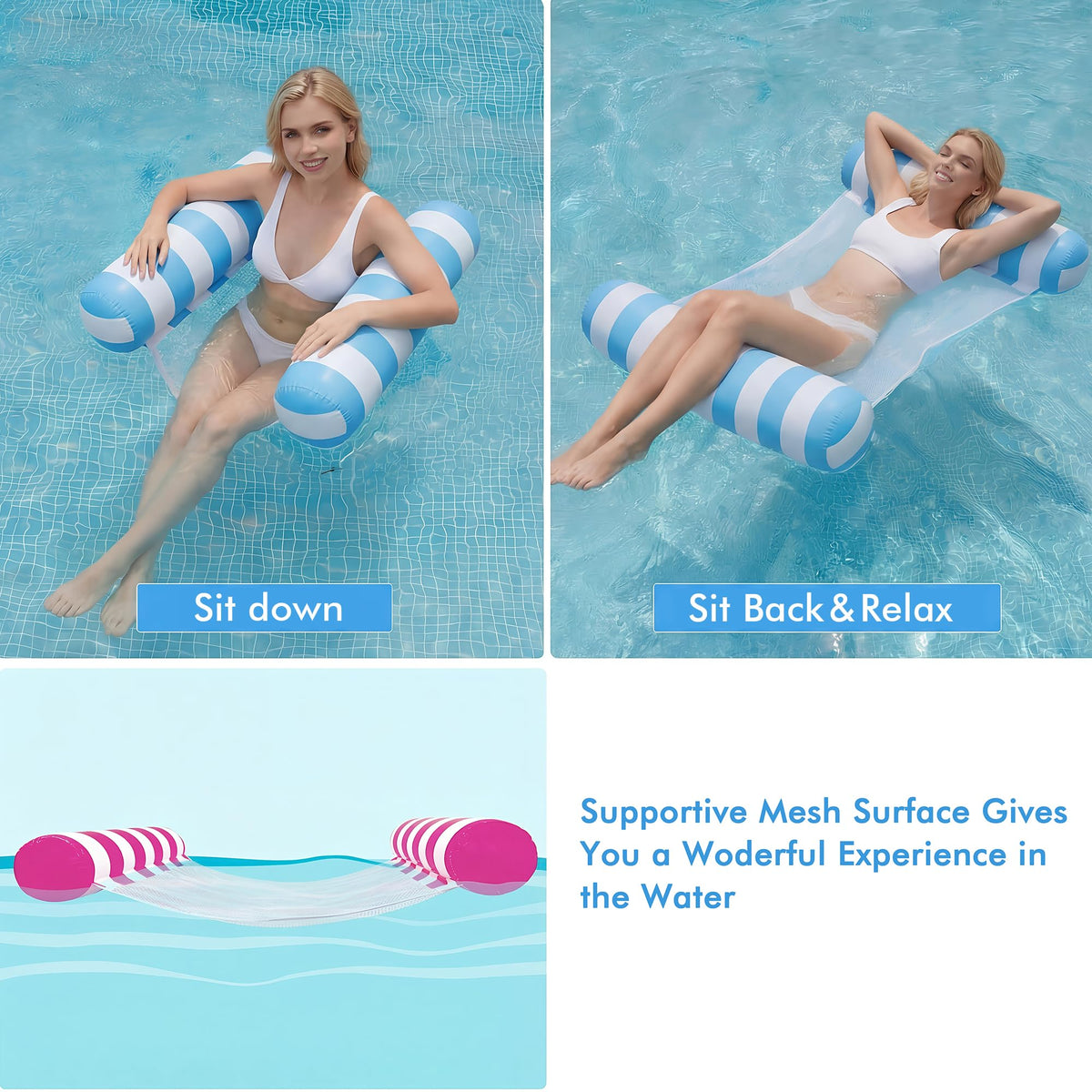 4 Pack Inflatable Pool Floats S14976