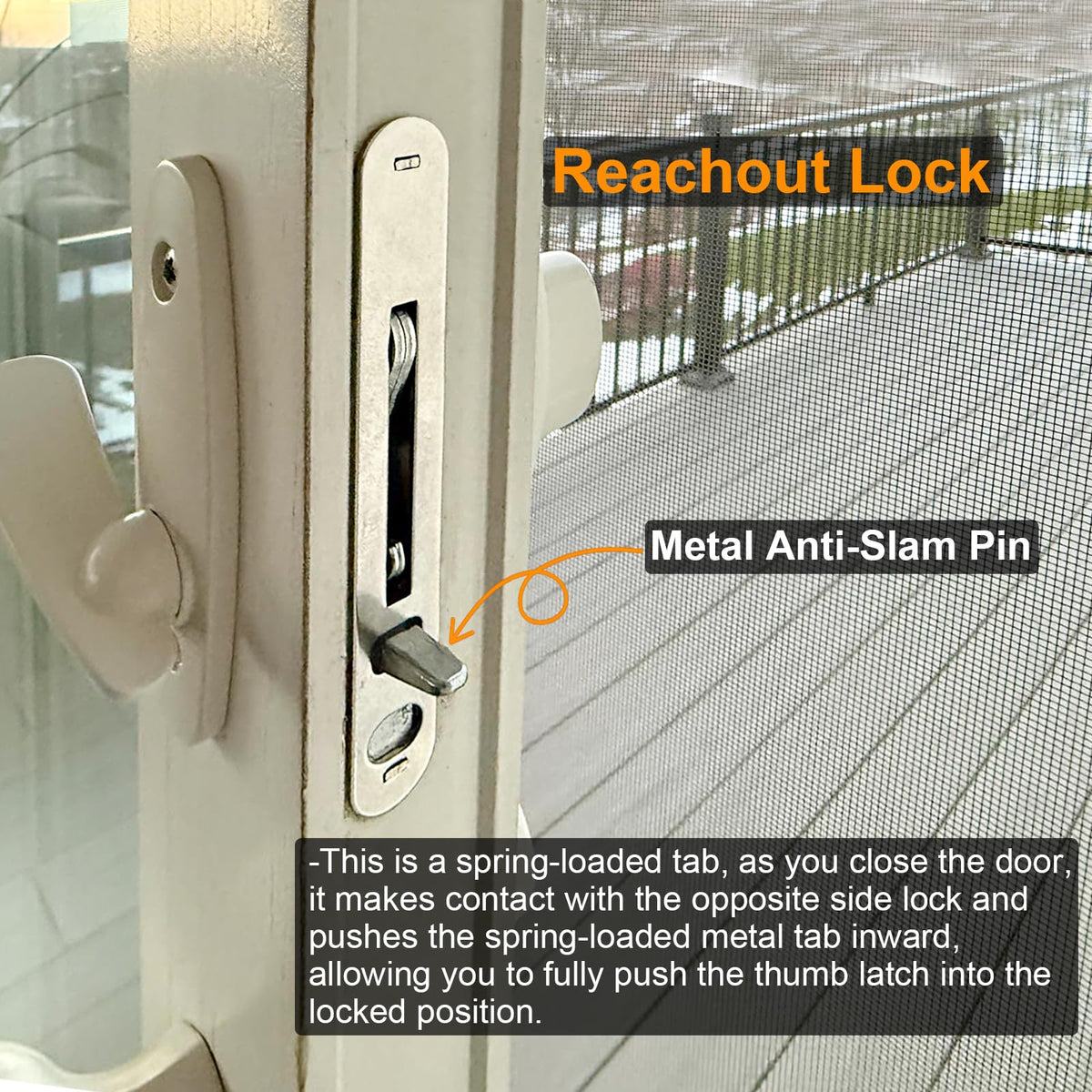 Sliding Patio Door Lock and Receiver Kit Z288874