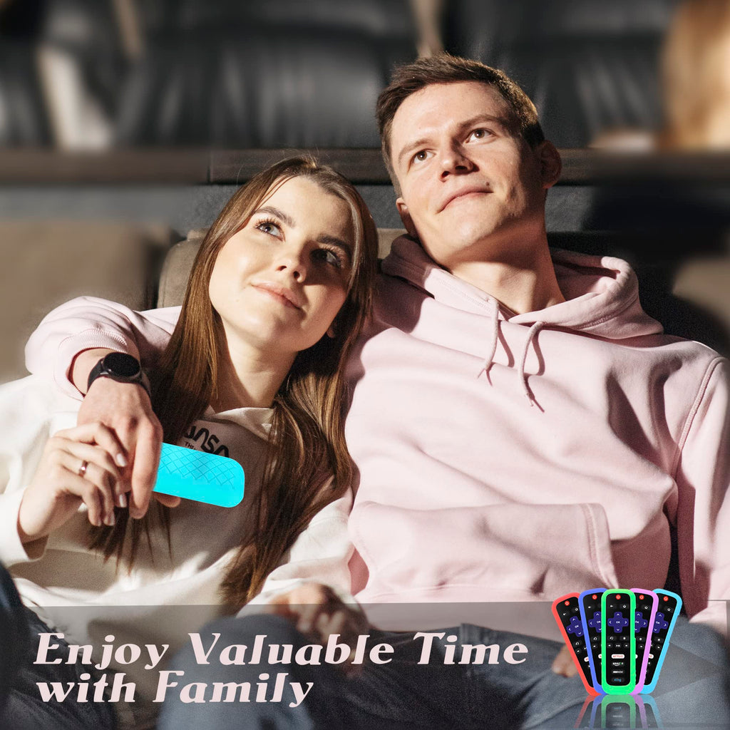 Silicone Remote Cover, 2-Pack, Glow in the Dark, Blue/Purple G6949