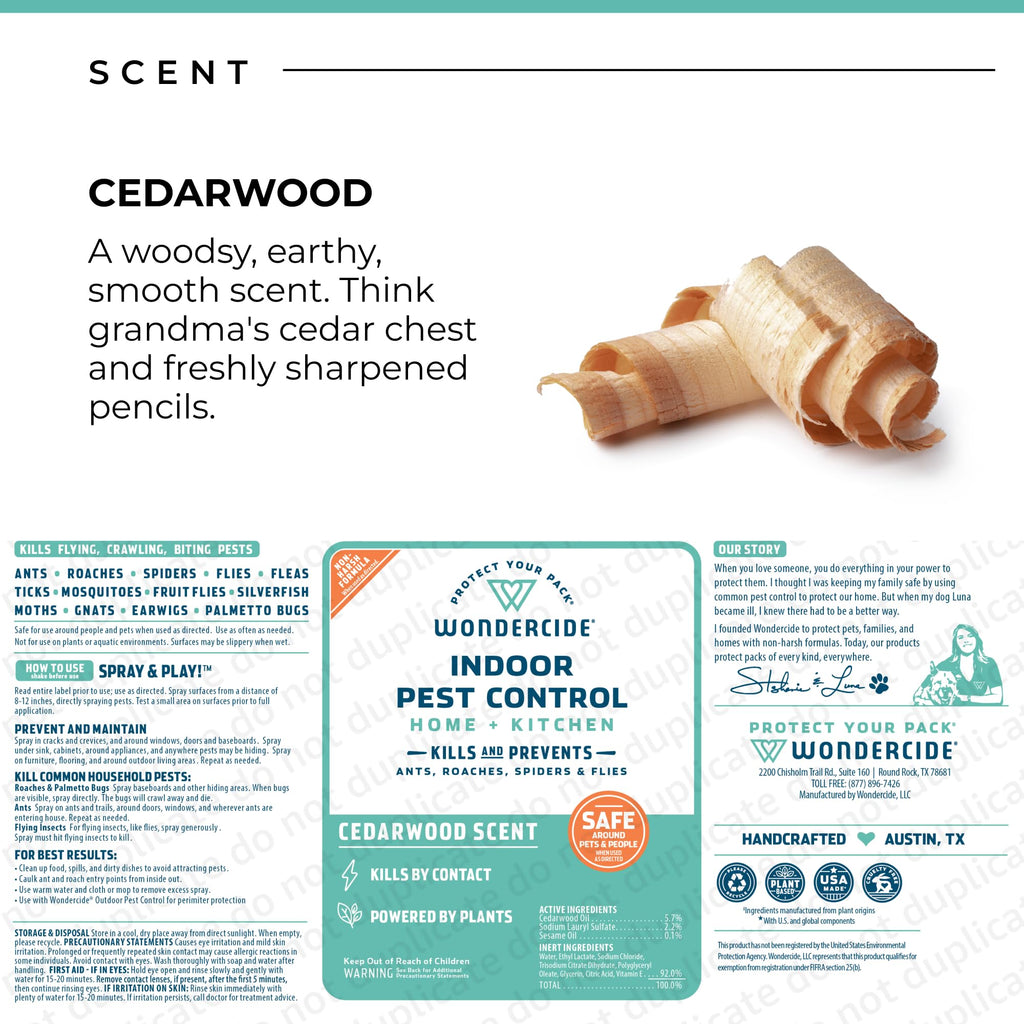 Indoor Pest Control Spray Cedarwood 32 oz B9076