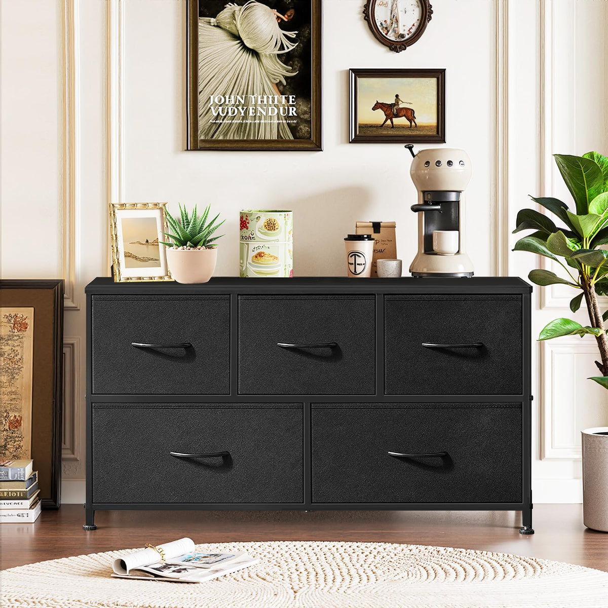 5 Drawer Fabric Dresser X7838