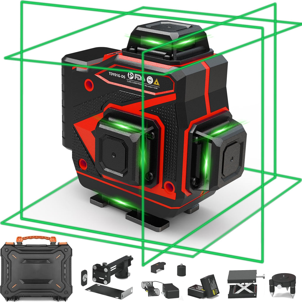 360 Self Leveling Green Beam Cross Line Laser Level W74370