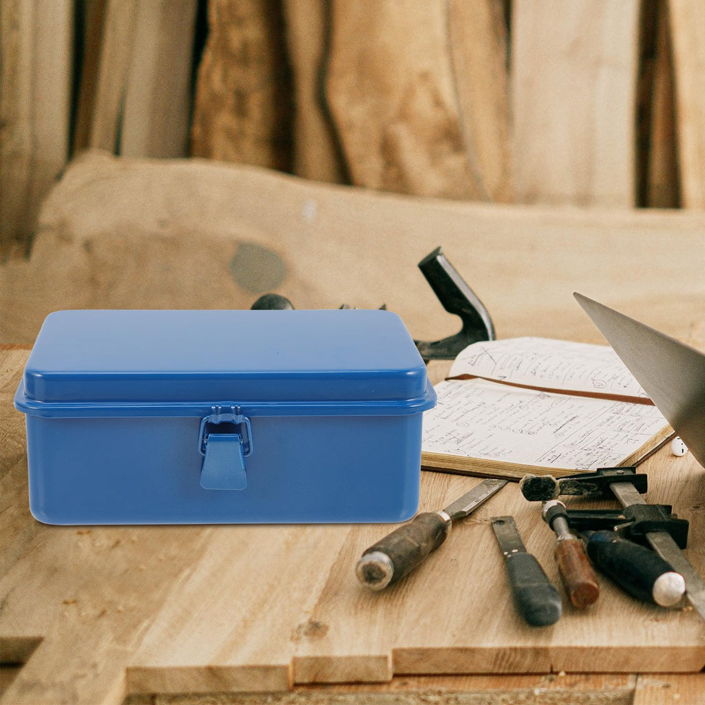 Blue Heavy Duty Portable Iron Toolbox Organizer L516