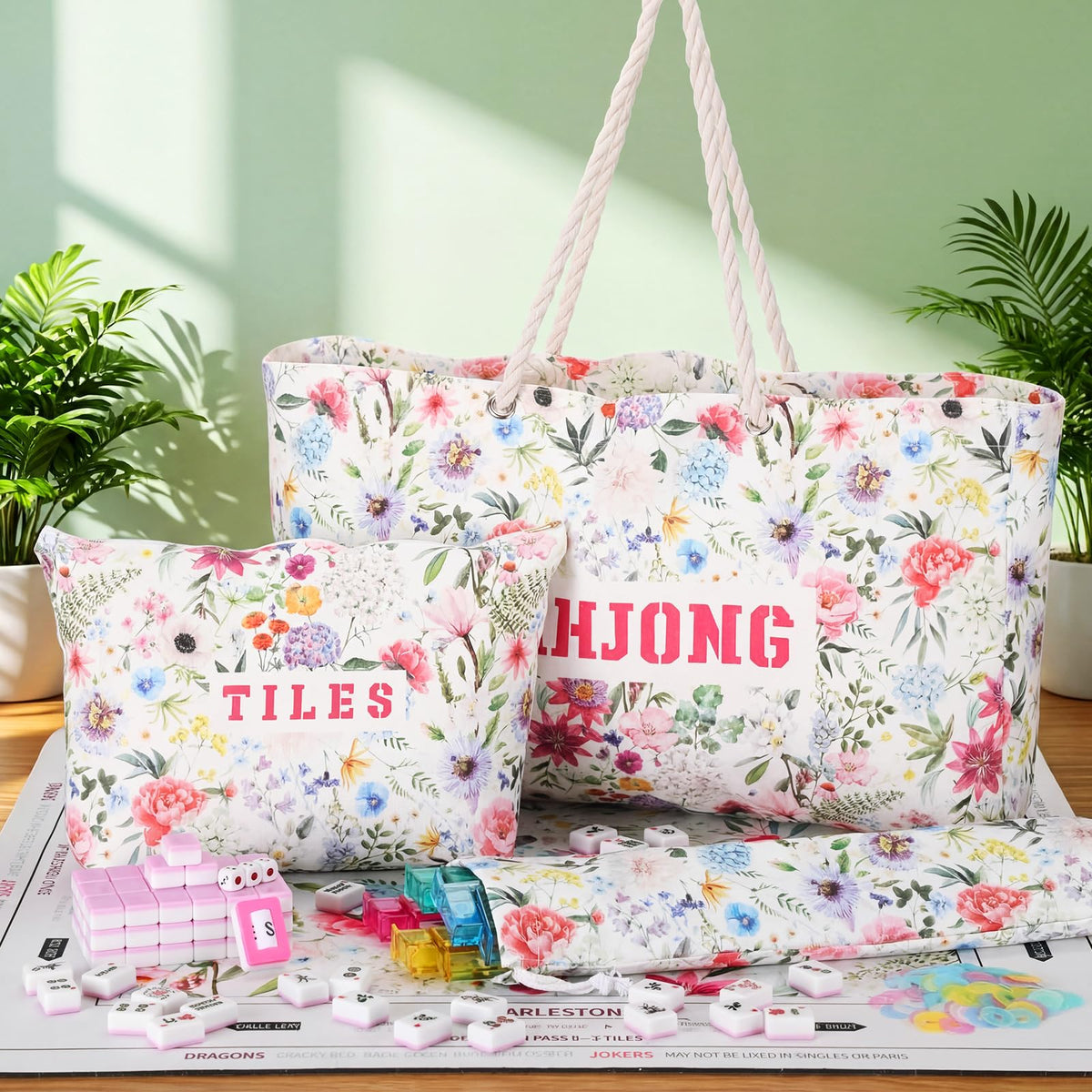 179 Pcs American Mahjong Tiles Set with Bags R86017