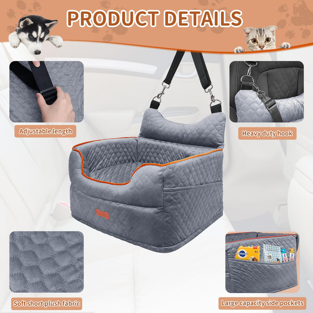 Dog Car Seat with Memory Foam Cushion S23323