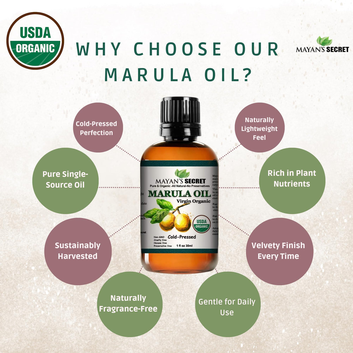 Organic Marula Oil 1 oz L9341