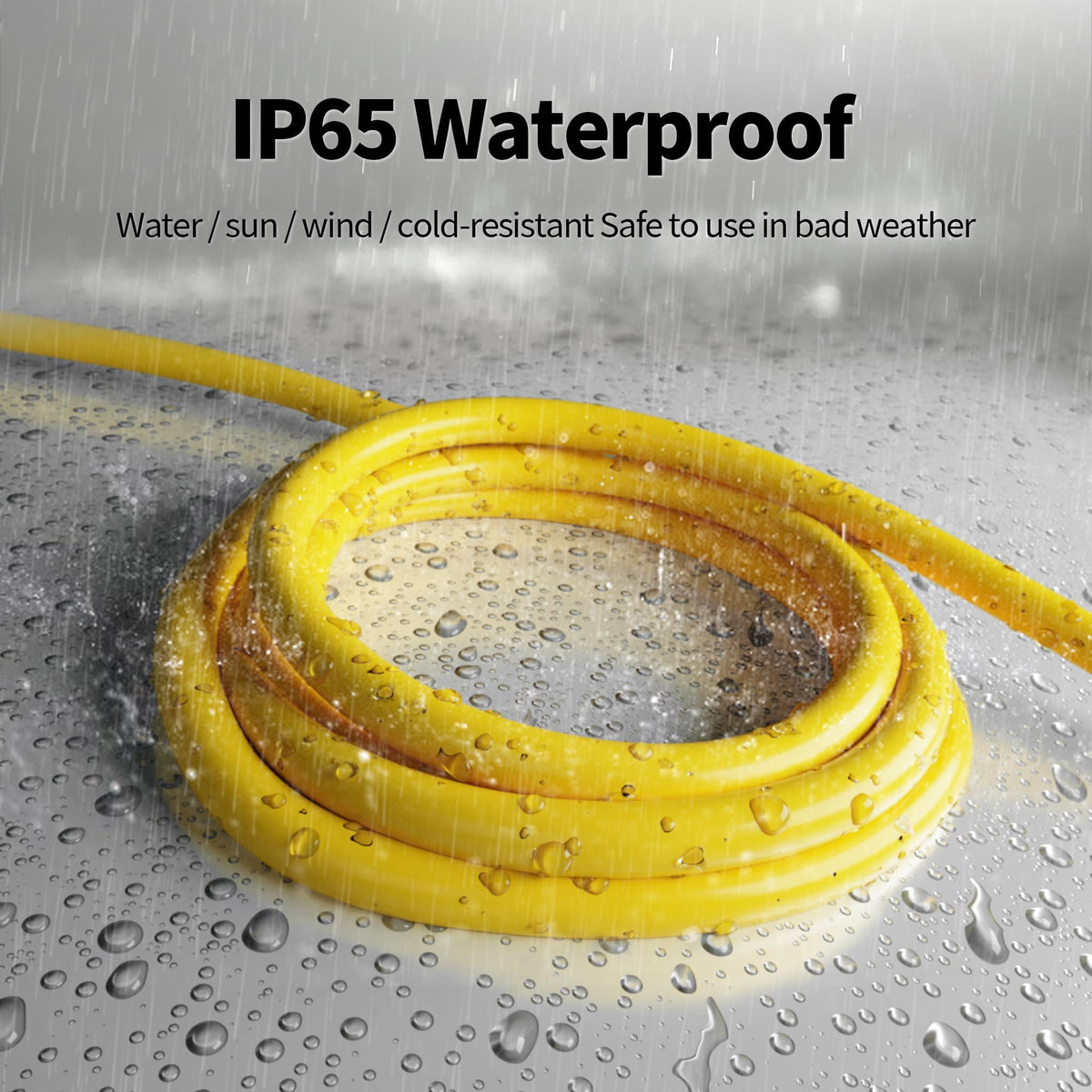 100 Ft 10AWG Outdoor Extension Cord Waterproof Heavy Duty, Black J298870