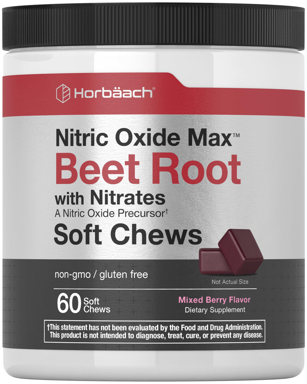 Beet Root Soft Chews 60 Count Mixed Berry Flavor L434794