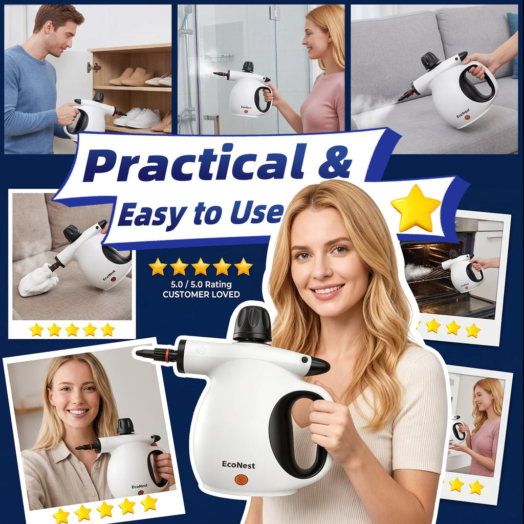 Handheld Steam Cleaner with 11PCS Accessories O25869