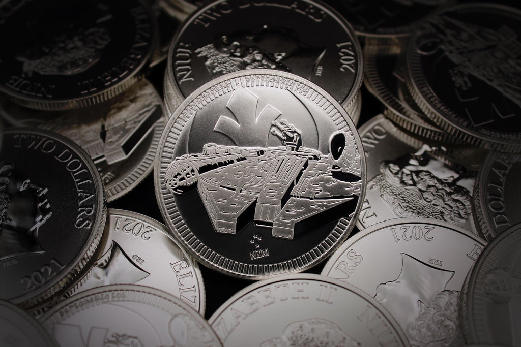 1 oz Silver Star Wars Millennium Falcon $2 I76739