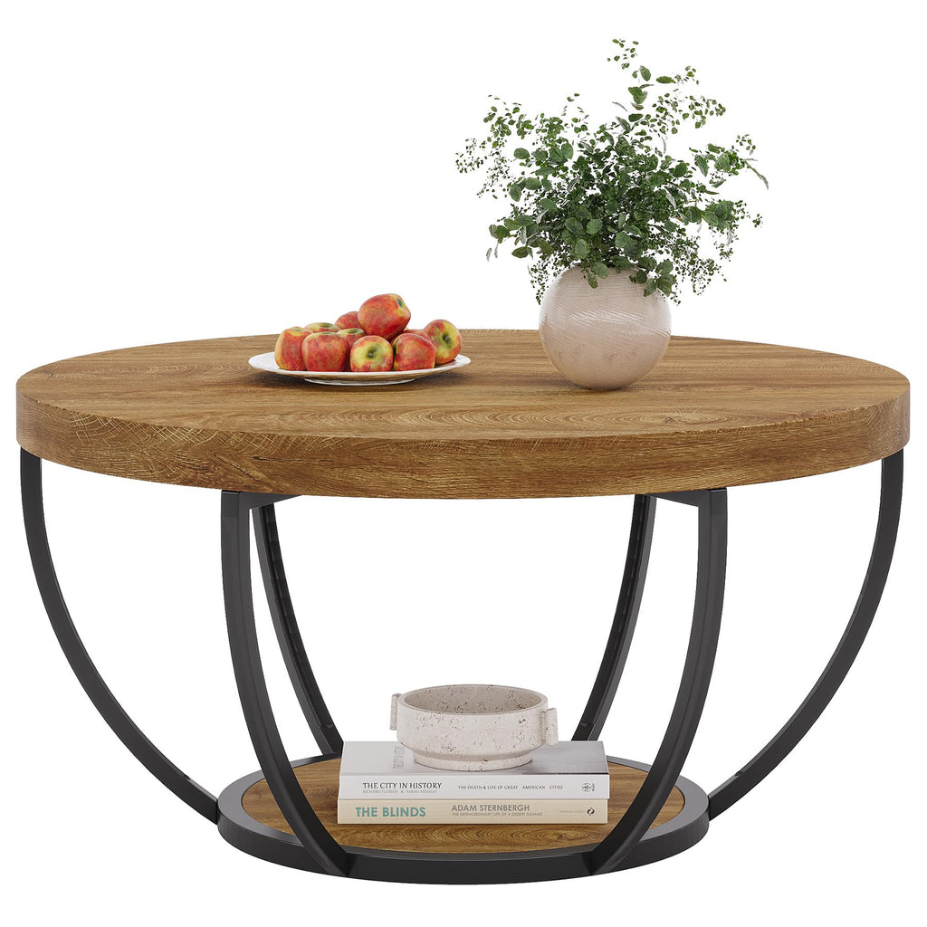 Round Coffee Table with Storage W58464