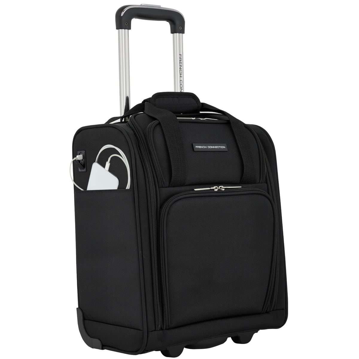 16" Underseat Carry-On Luggage with USB/USB-C Ports, Black N602509
