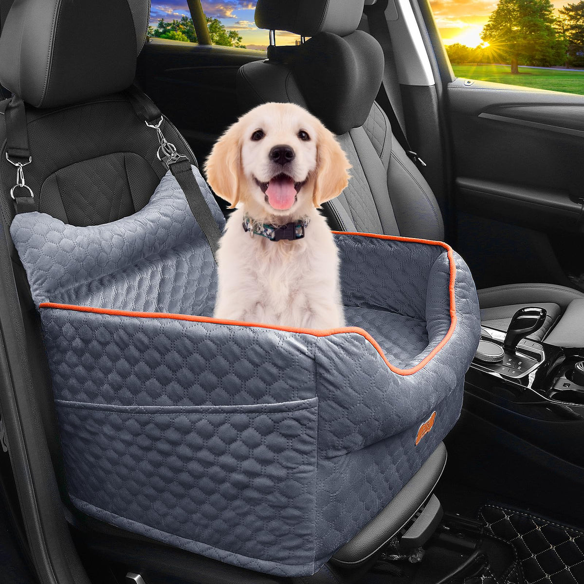 Dog Car Seat with Memory Foam Cushion S23323