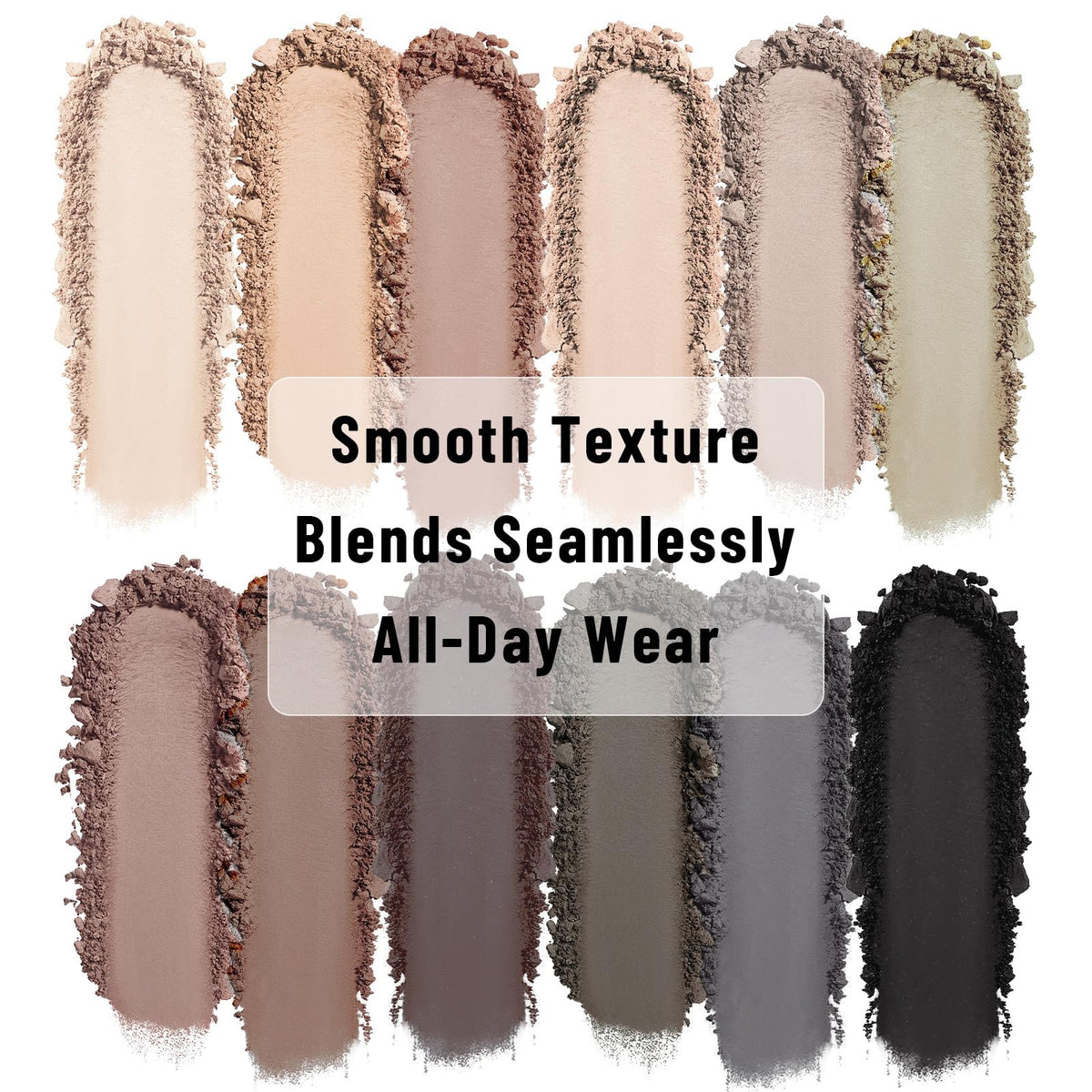 12 Color Neutral Matte Shimmer Eyeshadow Palette with Brush Y738