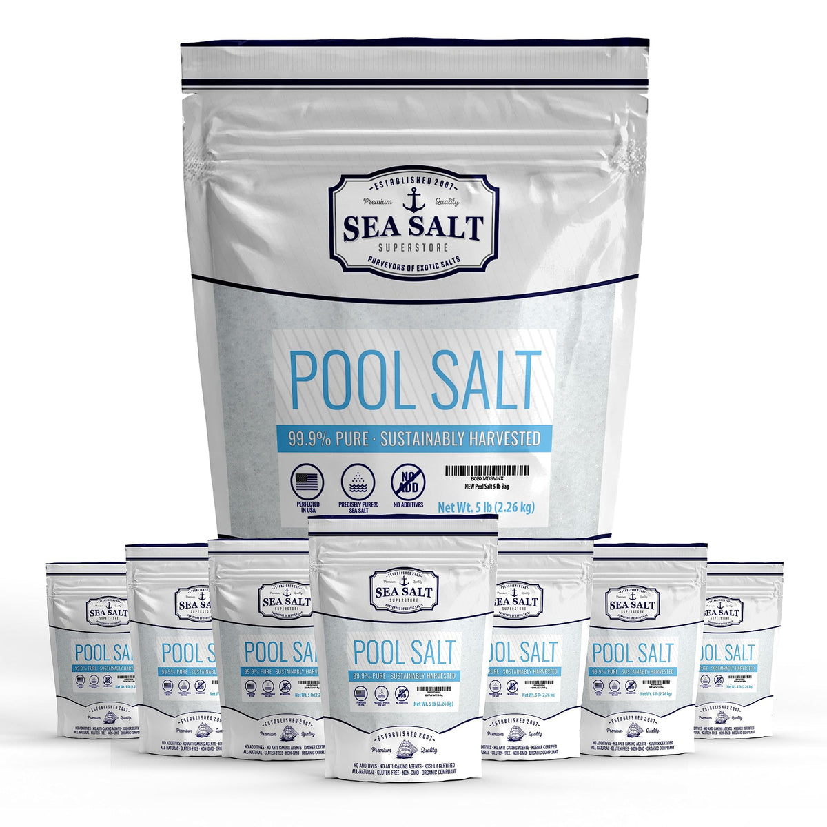 Pool Salt 8 Bags of 5 lb Z7778