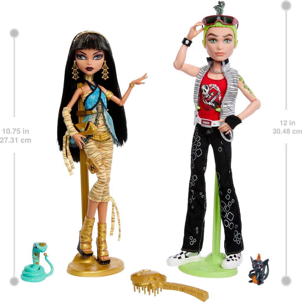 Dolls 2-Pack with Doll Stands, Diaries & Pets J8947