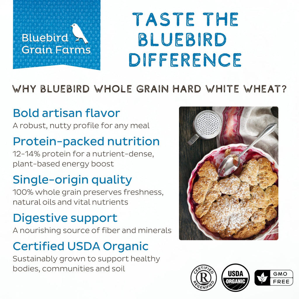 Organic Hard White Wheat Berries, 5 Lb. J863
