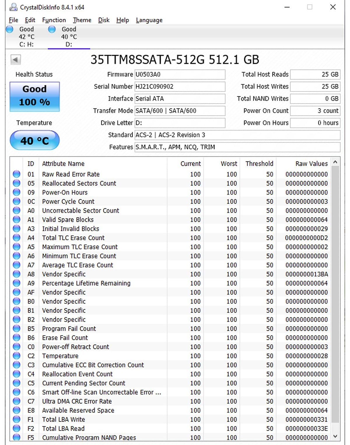 512GB M.2 2280 SATA III Internal Solid State Drive W35938