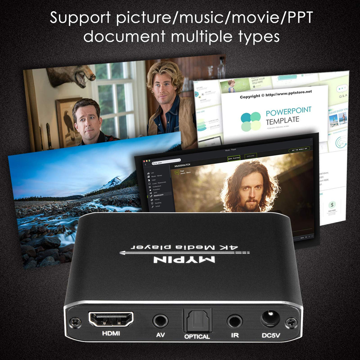 4K Media Player with Remote Control G54196