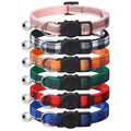 6 Pack Plaid Cat Collars with Bells Y8902
