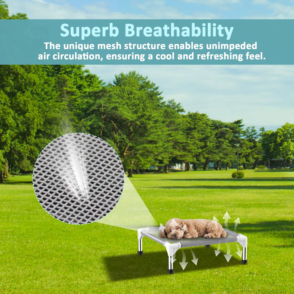 Lightweight Elevated Dog Bed with Cooling Fabric J608308
