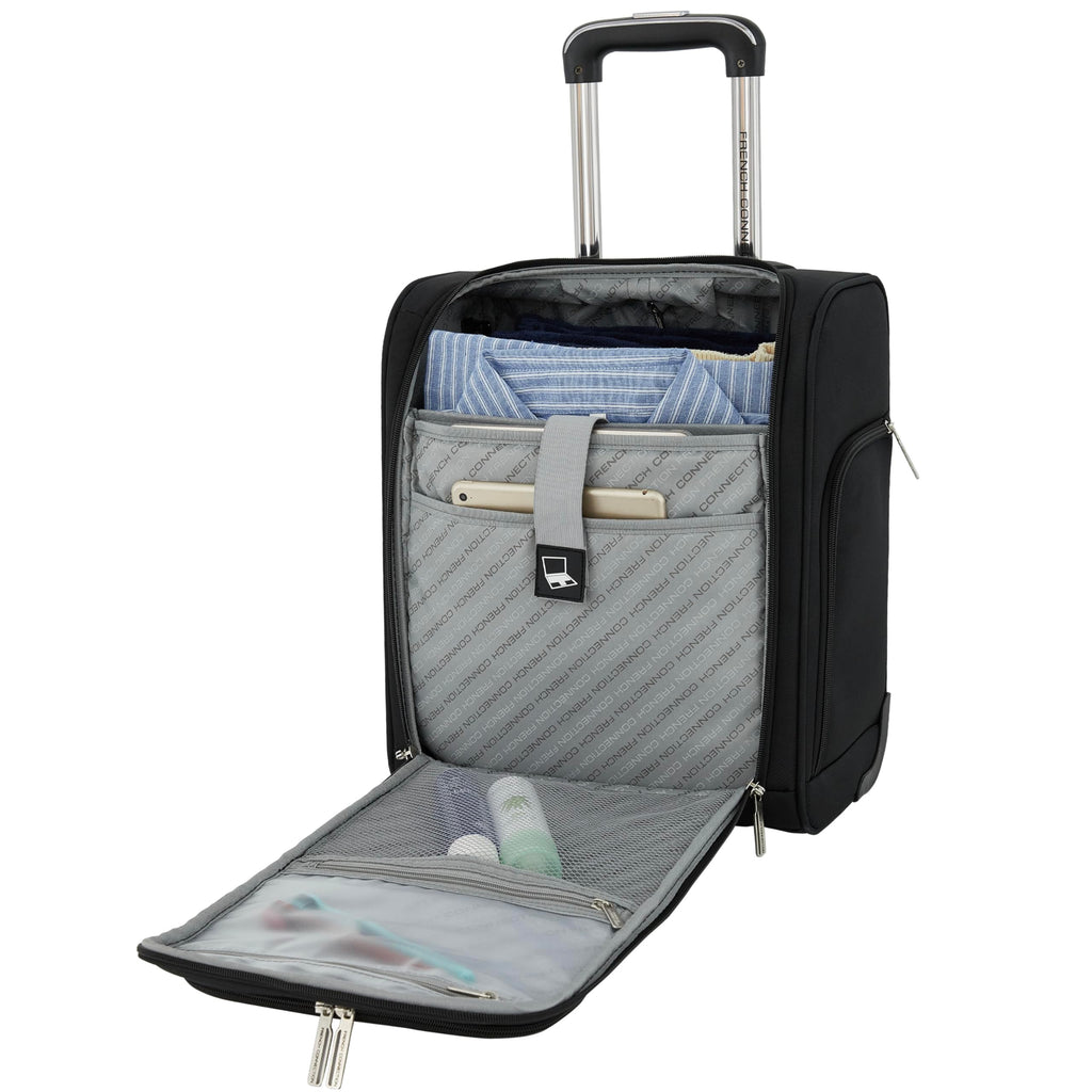 16" Underseat Carry-On Luggage with USB/USB-C Ports, Black N602509