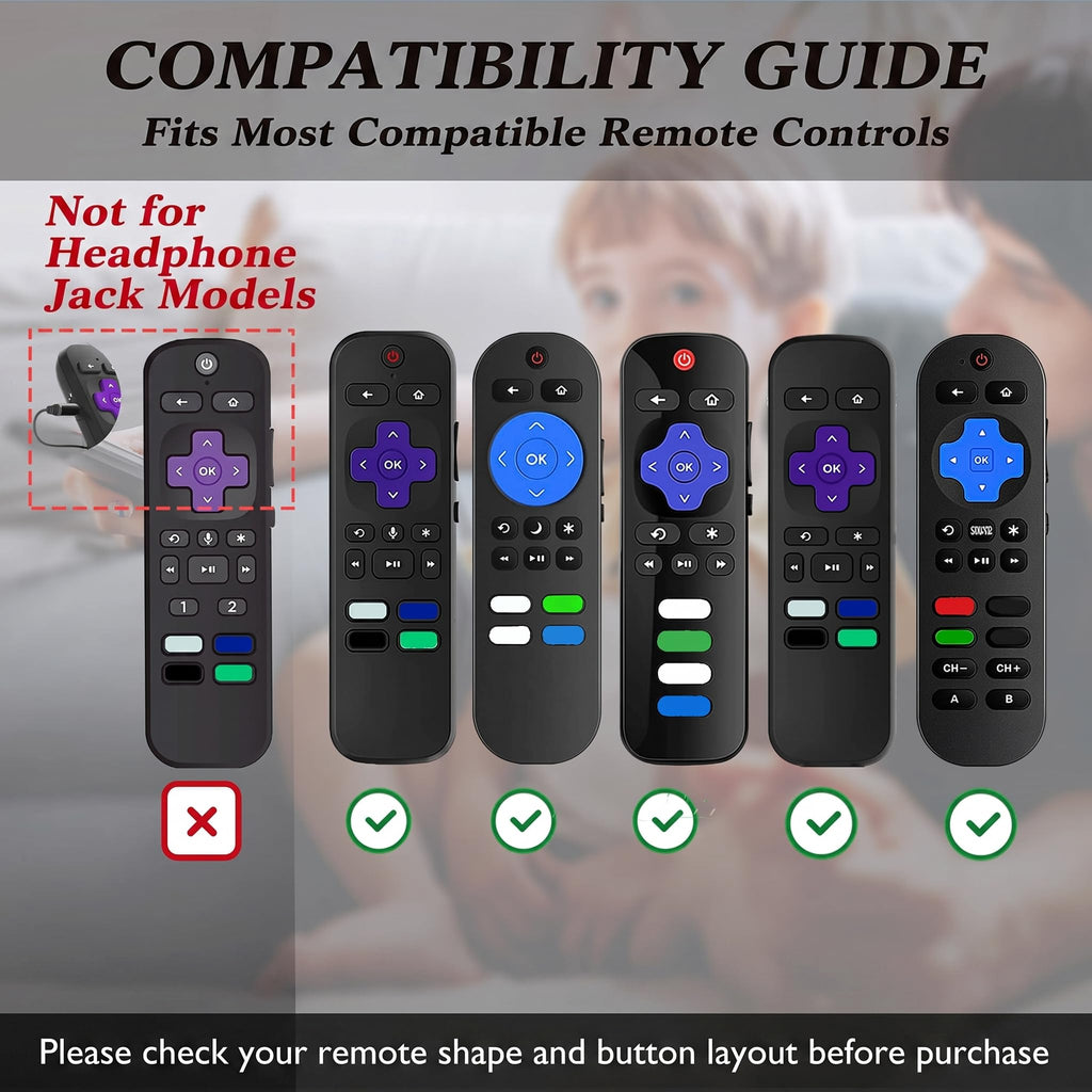 Silicone Remote Cover, 2-Pack, Glow in the Dark, Blue/Purple G6949