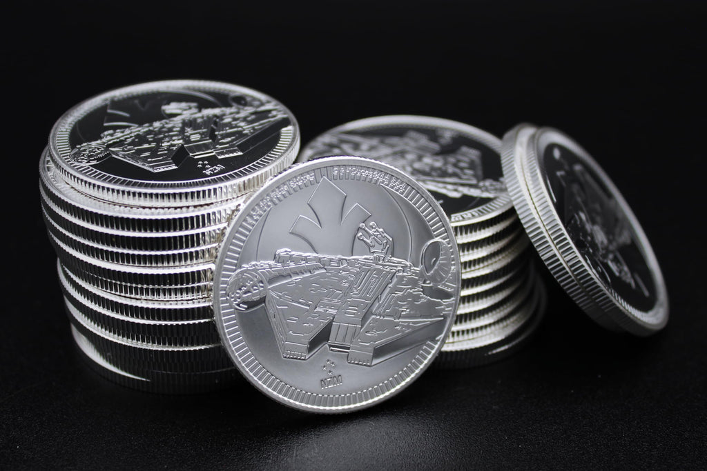 1 oz Silver Star Wars Millennium Falcon $2 I76739