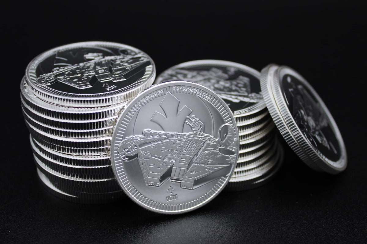 1 oz Silver Star Wars Millennium Falcon $2 I76739