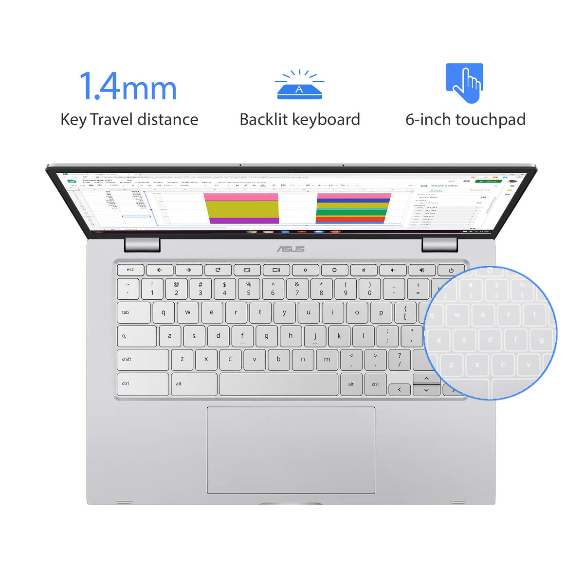 14" FHD Touch Screen Chromebook Laptop U8500