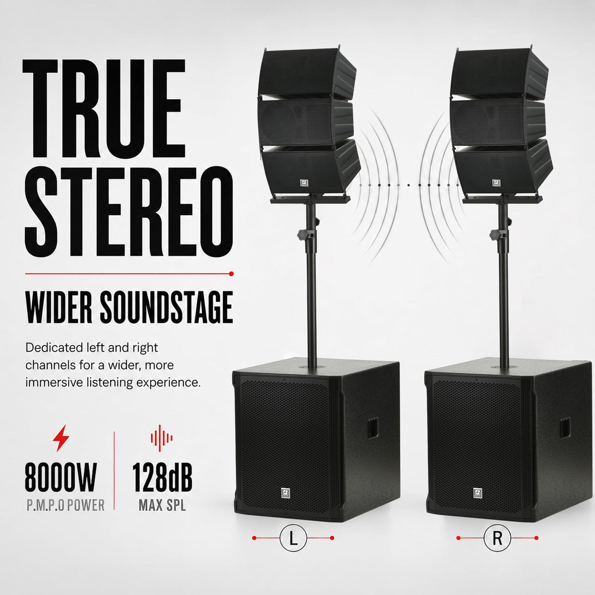 8000W Active Line Array PA System I149259