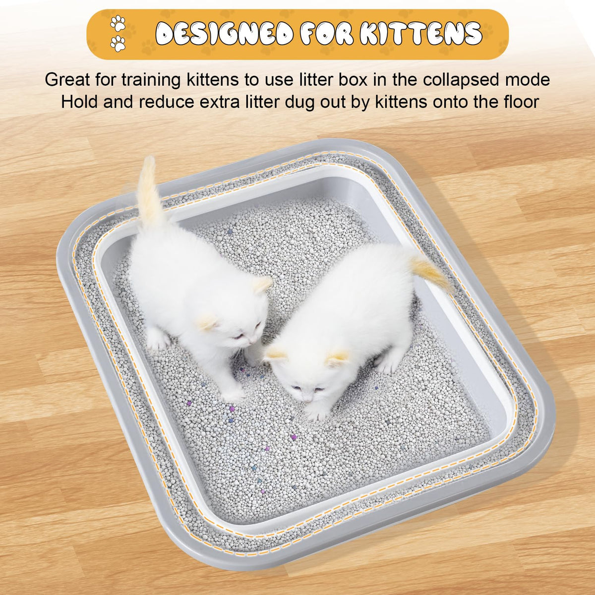 Collapsible Open Cat Litter Box V4723