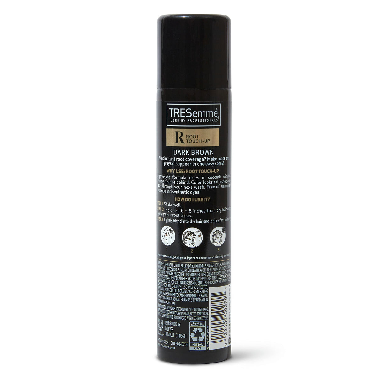 Temporary Dark Brown Root Touch-Up Spray 2.5 oz K722