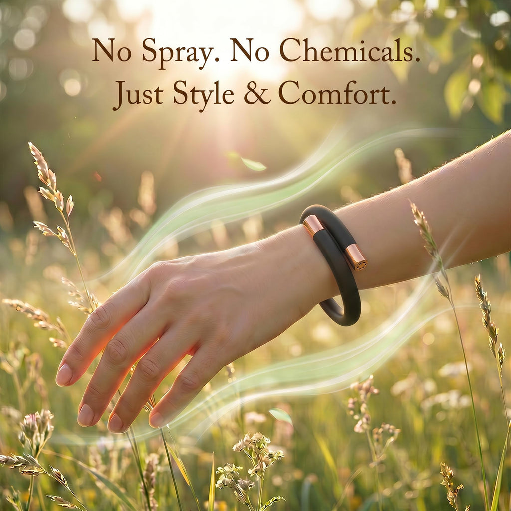 Black 4 Pack Mosquito Repellent Bracelets L676716