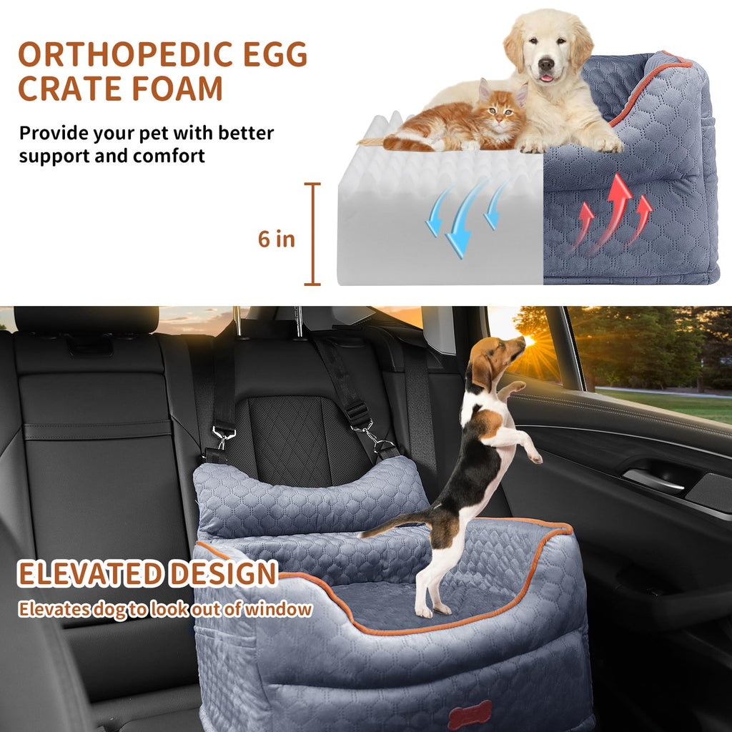Dog Car Seat with Memory Foam Cushion S23323
