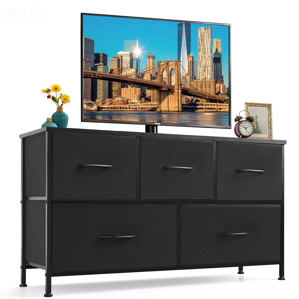 5 Drawer Fabric Dresser X7838