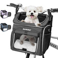Foldable Soft-Sided Dog Bike Basket Carrier with 2 Open Doors Z918582